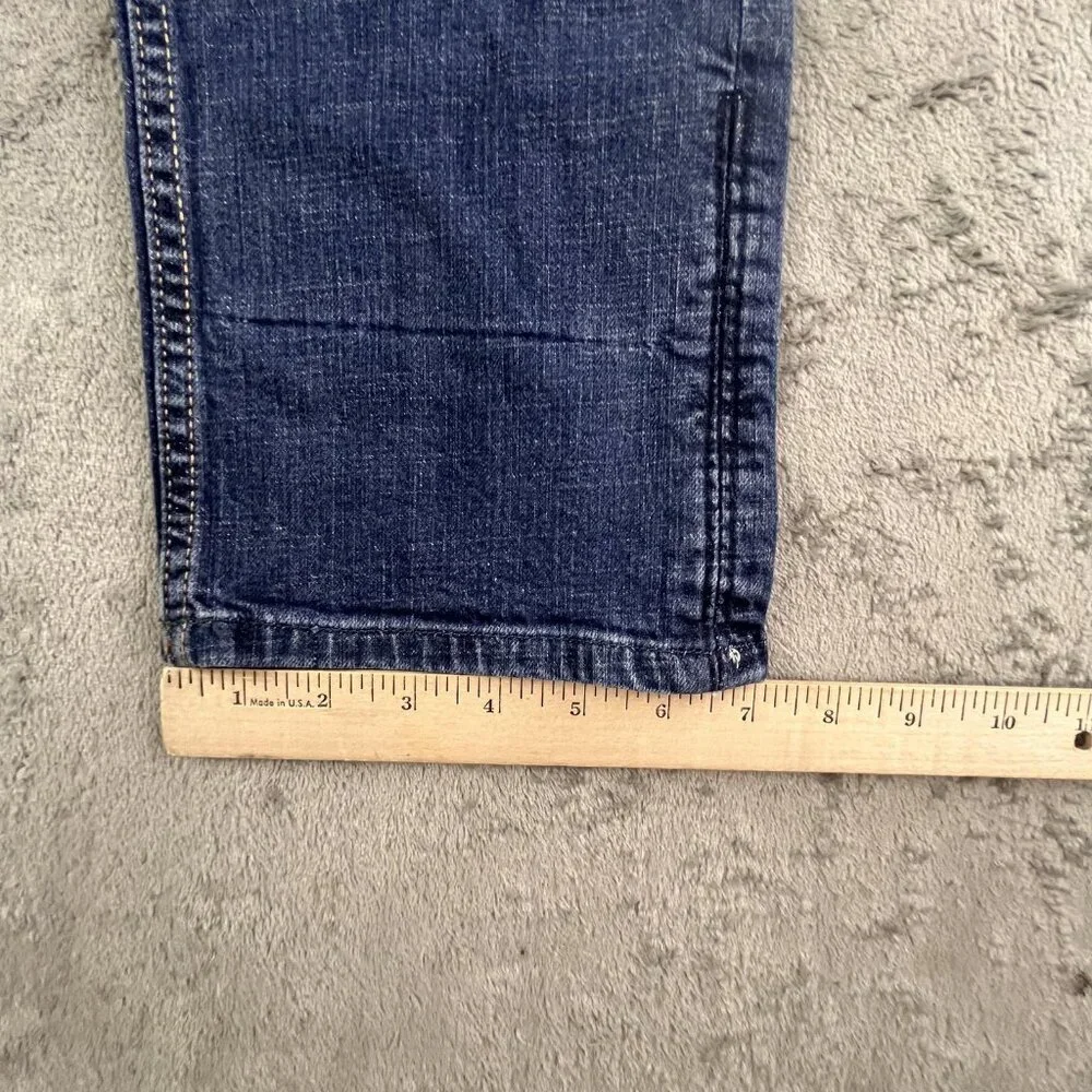 Banana Republic Jeans Womens 8 Blue Stretch Denim Straight Leg Classic Fit Pants - Picture 10 of 16